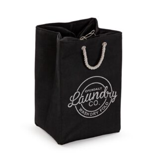 BLACK LAUNDRY HAMPER