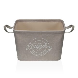 GREY LAUNDRY BASKET