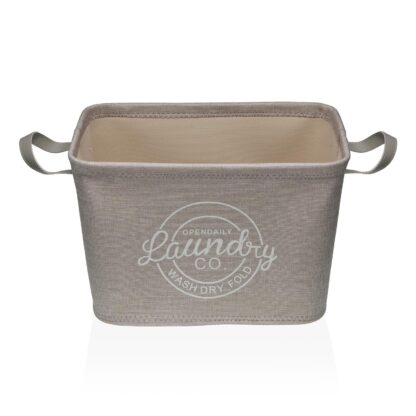 GREY LAUNDRY BASKET