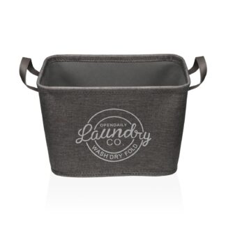 DARK GREY LAUNDRY BASKET