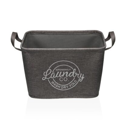 DARK GREY LAUNDRY BASKET