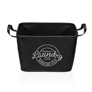 BLACK LAUNDRY BASKET