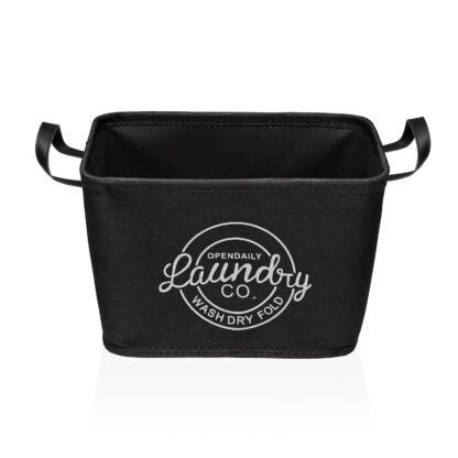 BLACK LAUNDRY BASKET