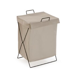 FOLDABLE CREAM LAUNDRY HAMPER