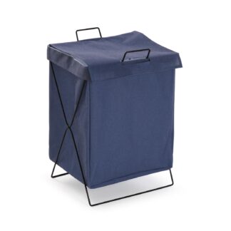 FOLDABLE BLUE LAUNDRY HAMPER