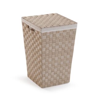 BEIGE LAUNDRY HAMPER