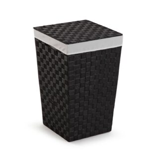 BLACK LAUNDRY HAMPER