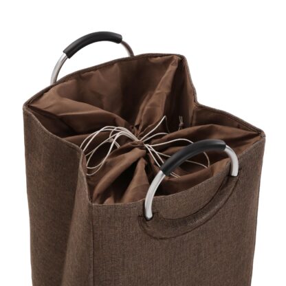 BROWN LAUNDRY HAMPER WITH HANDLES - Image 2