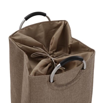 BEIGE LAUNDRY HAMPER WITH HANDLES - Image 2