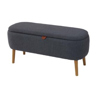 END BED BENCH DARK GREY MANIKO