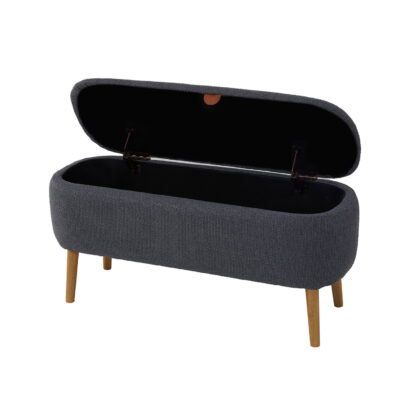 END BED BENCH DARK GREY MANIKO - Image 3