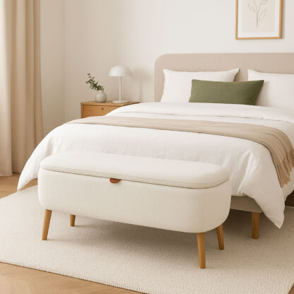 END BED BENCH BEIGE MANIKO - Image 2