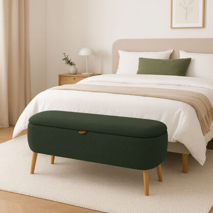 END BED BENCH GREEN MANIKO - Image 2