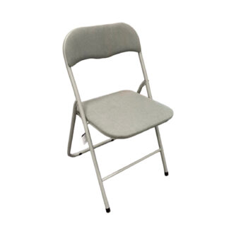 LIRA FOLDING CHAIR DARK GREY CORDUROY