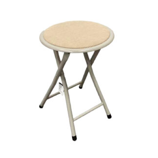 TOD FOLDING STOOL BEIGE CORDUROY