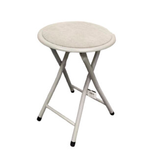 TOD FOLDING STOOL GREY CORDUROY
