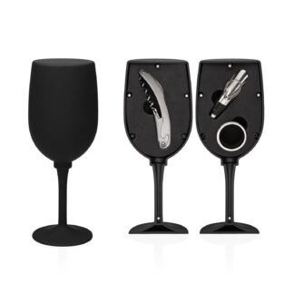 WINE GLASS SET WITH 3 ACCESSORIES