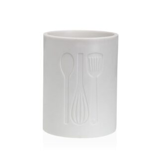 WHITE KITCHEN UTENSIL HOLDER