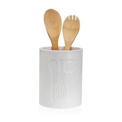 WHITE KITCHEN UTENSIL HOLDER - Image 2