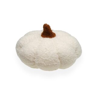 WHITE PUMPKIN CUSHION WITH FILLING S