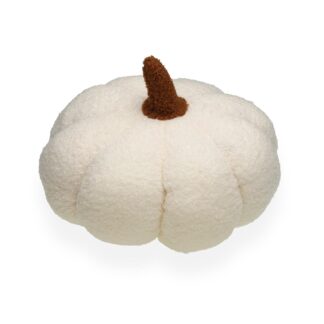 WHITE PUMPKIN CUSHION WITH FILLING L