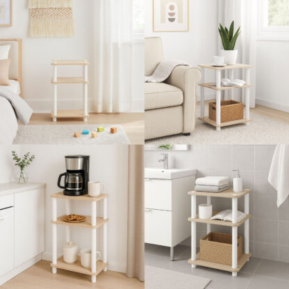 WHITE 3-TIER SHELF - Image 2