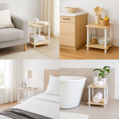 WHITE 2-TIER SHELF - Image 2
