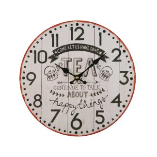 TEA CLOCK 28CM