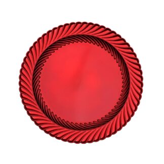 RED CHARGER PLATE
