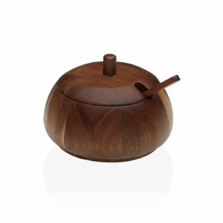 ROUND ACACIA SUGAR BOWL