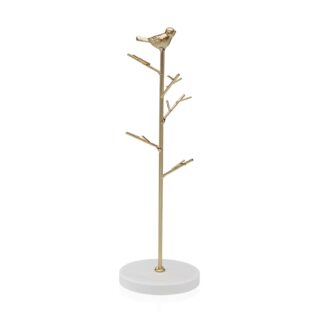 GOLD METAL TREE-SHAPED JEWELLERY BOX