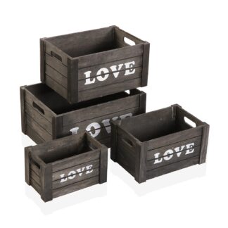 LOVE WOODEN BOX L