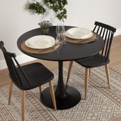 MEERA BLACK TABLE 100 CM - Image 2