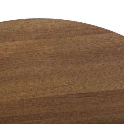 MEERA BLACK AND WOOD TABLE 100 CM - Image 3