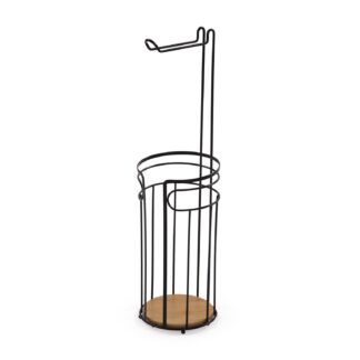 BLACK BATHROOM PAPER HOLDER