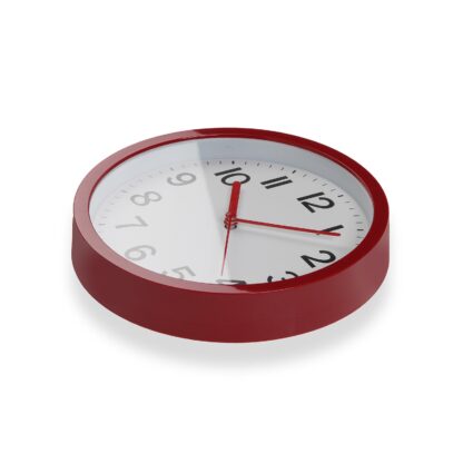 RED WALL CLOCK 22CM - Image 2