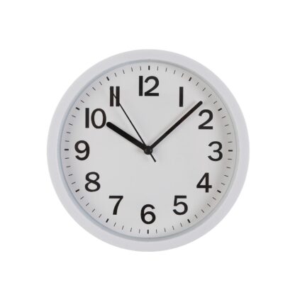 WHITE WALL CLOCK 22CM