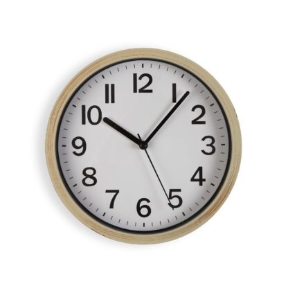 WOOD-LOOK WALL CLOCK 22CM