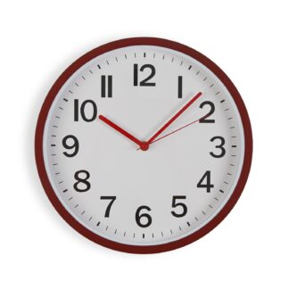 RED WALL CLOCK 30CM