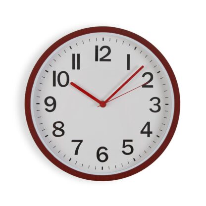 RED WALL CLOCK 30CM