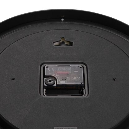 BLACK WALL CLOCK 30CM - Image 3