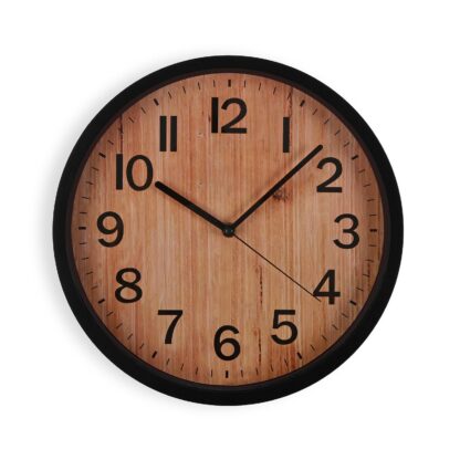WOOD-EFFECT WALL CLOCK 30CM