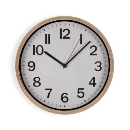WOOD-LOOK WALL CLOCK 30CM