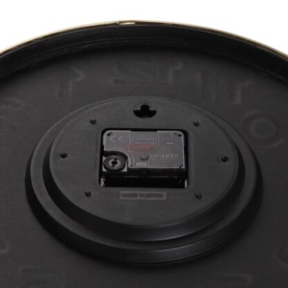 BLACK WALL CLOCK "GOLDEN NUMBERS" 30CM - Image 3