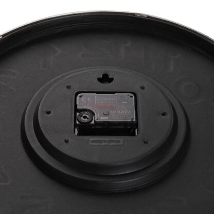 BLACK WALL CLOCK "SILVER NUMBERS" 30CM - Image 3