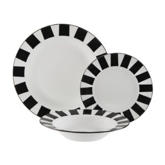 SASHA BLACK 18-PIECE DINNER SET