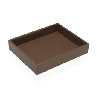DARK BEIGE EMPTY POCKET TRAY 21X17CM