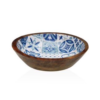 LARGE AZURITE ENAMELLED BOWL