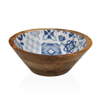 LARGE AZURITE BOWL 30CM DIA.