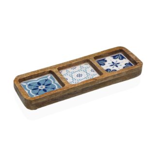 AZURITE THREE-COMPARTMENT PLATTER